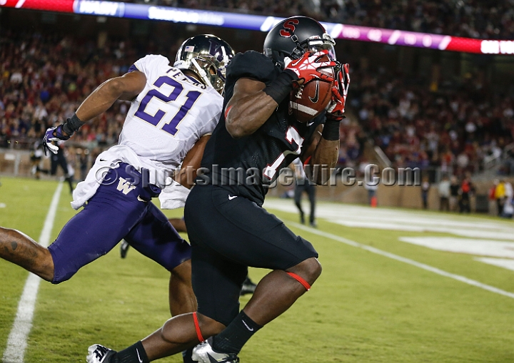 2013Stanford-Wash-005.JPG - Oct. 5, 2013; Stanford, CA, USA; Stanford Cardinal wide receiver Ty Montgomery (7) catches a 37 yard touchdown  pass against the Washington Huskies at  Stanford Stadium. Stanford defeated Washington 31-28.